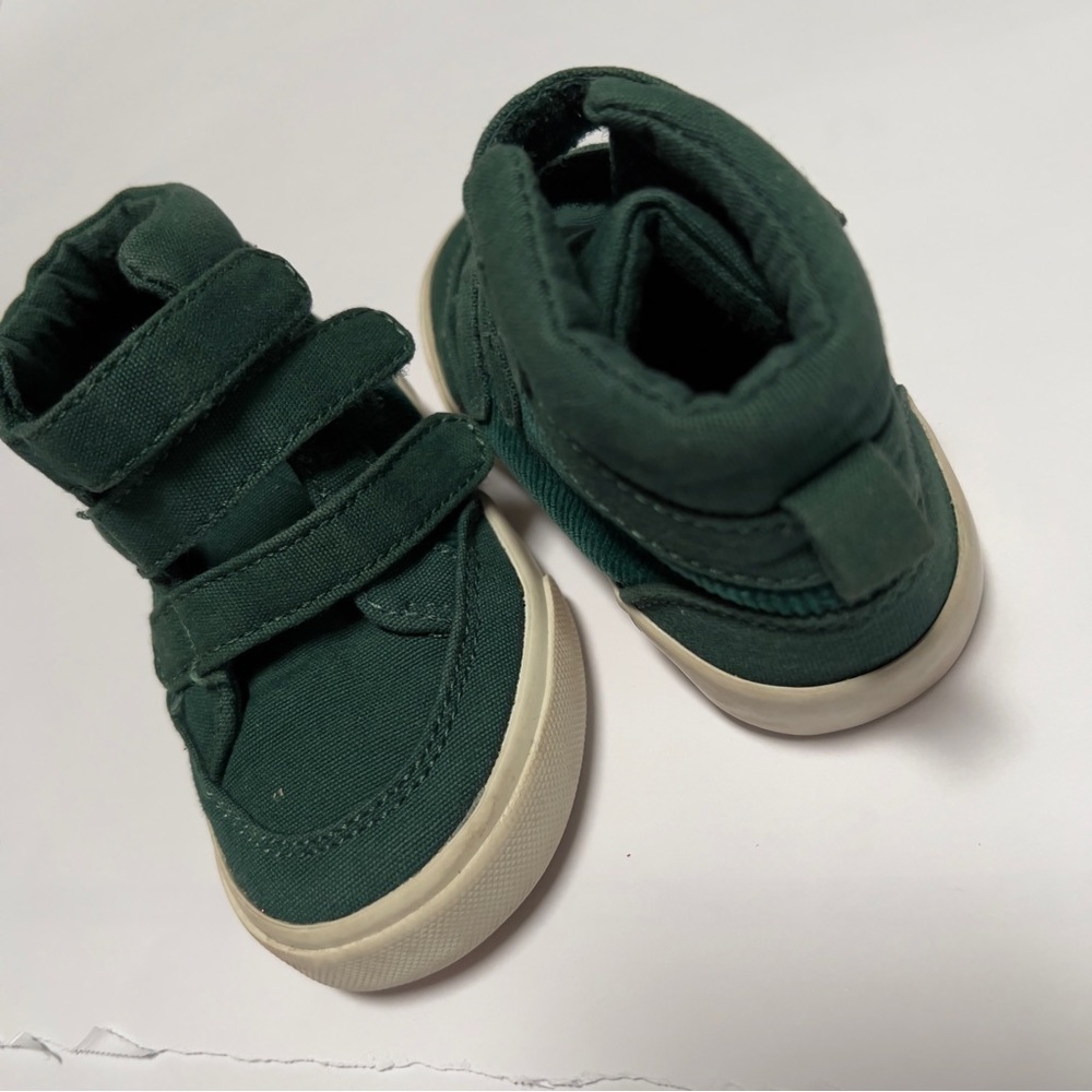 Old Navy Toddler High-top Sneakers Triple -Strap Green size 5 - Picture 5 of 6